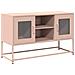 Mobile Tv Rosa 100,5x39x60,5 Cm In Acciaio - Foto miniatura 2