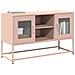 Mobile Tv Rosa 100,5x39x60,5 Cm In Acciaio - Foto miniatura 1