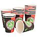 Bicchieri Da Caffè In Carta 1000 Pz 12oz 300ml Rosso E Nero - Foto miniatura 3