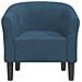 Poltrona Cabriolet Blu Scuro In Velluto - Foto miniatura 3