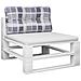 Cuscino Per Pallet A Quadri Grigi 70x40x12 Cm In Tessuto - Foto miniatura 3