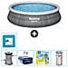 Piscina Fuori Terra - In Giro - 457x84 Cm - Grigio - Include Accessori Coordinati Cb17 - Foto miniatura 1
