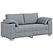 Divano Loveseat  Grigio chiaro 140 cm in tessuto - Foto miniatura 1