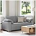 Divano Loveseat  Grigio chiaro 140 cm in tessuto - Foto miniatura 2