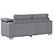 Divano Loveseat  Grigio chiaro 140 cm in tessuto - Foto miniatura 6