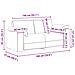 Divano Loveseat  Grigio chiaro 140 cm in tessuto - Foto miniatura 9