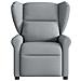 Poltrona Elettrica Reclinabile Grigio Chiaro in Tessuto - Foto miniatura 4