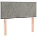 Giroletto a Molle con Materasso Grigio Chiaro 90x190 cm Velluto - Foto miniatura 6
