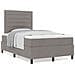 Letto Box Spring e Materasso Tortora 120x200 cm Tessuto - Foto miniatura 4