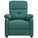 Poltrona Reclinabile In Tessuto Verde Scuro - Foto miniatura 2