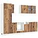 Set Mobili da Cucina 8 pz Kalmar Legno Vecchio in Truciolato - Foto miniatura 1