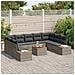 Set Divano da Giardino 6 pcs Grigio 289 x 209 x 85 cm - Foto miniatura 3
