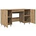 Scrivania rovere artigianale 140 x 50 x 75 cm Legno multistrato - Foto miniatura 5