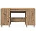 Scrivania rovere artigianale 140 x 50 x 75 cm Legno multistrato - Foto miniatura 6