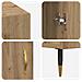 Scrivania rovere artigianale 140 x 50 x 75 cm Legno multistrato - Foto miniatura 9