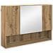 Set di mobili per il bagno con porta 5 pcs rovere artigianale - Foto miniatura 6