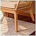 Rosario Mobili Da Giardino In Legno A 4 Posti Con 2 Tavoli Beige E In Legno - Foto miniatura 5