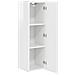 Mobile TV da parete 2 pcs Bianco Lucido 30 x 31 x 100 cm - Foto miniatura 6