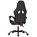Sedia Gaming Girevole Poggiapiedi Nero e Rosso Vino Similpelle - Foto miniatura 5