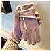Guanti Invernali In Peluche Con Touchscreen - Caldi Ed Eleganti Purple - Foto miniatura 2