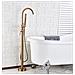 Rubinetto per vasca da bagno indipendente, Blackswan, tipo M51.2, modello oro rosa, misura 118 cm - Foto miniatura 3