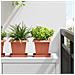 Vaso quadrato per fiori 24 pcs Rosso Mattone 16 x 16 x 14 cm - Foto miniatura 2