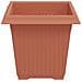 Vaso quadrato per fiori 24 pcs Rosso Mattone 16 x 16 x 14 cm - Foto miniatura 6