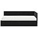 Struttura Letto Angolare con Materasso 2 pcs Nero Velluto - Foto miniatura 5