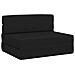Divano Letto Pieghevole Nero 70 x 72 x 60 cm Tessuto - Foto miniatura 1