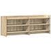 Mobile TV 135 x 33 x 47 cm Rovere Sonoma Legno ingegnerizzato - Foto miniatura 1