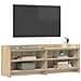 Mobile TV 135 x 33 x 47 cm Rovere Sonoma Legno ingegnerizzato - Foto miniatura 2