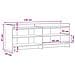 Mobile TV 135 x 33 x 47 cm Rovere Sonoma Legno ingegnerizzato - Foto miniatura 7