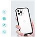 Custodia Trasparente 3in1 Per Iphone 12 Pro, Cornice, Cover In Gel, Nera - Foto miniatura 5