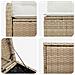 Set di divani 7 pz Beige e Bianco Crema - Foto miniatura 6