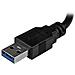 Adattatore USB 3.0 a Ethernet Gigabit con Hub USB a 2 porte incorporato - Foto miniatura 2