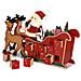 Calendario Avvento Slitta Babbo Natale Legno 24 Cassetti Decorazioni Natalizie - Foto miniatura 2