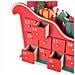 Calendario Avvento Slitta Babbo Natale Legno 24 Cassetti Decorazioni Natalizie - Foto miniatura 3