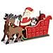 Calendario Avvento Slitta Babbo Natale Legno 24 Cassetti Decorazioni Natalizie - Foto miniatura 1