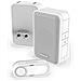 Kit Campanello con Presa di corrente e Pulsante senza Fili - Bianco - Foto miniatura 2