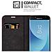 Custodia Compatibile Con Samsung Galaxy J7 2017 In Rosso Mela - Coperchio Protettiva Con Chiusura Magnetica, Funzione Stand E Tasca Per Le Carte - Foto miniatura 2