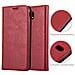 Custodia Compatibile Con Samsung Galaxy J7 2017 In Rosso Mela - Coperchio Protettiva Con Chiusura Magnetica, Funzione Stand E Tasca Per Le Carte - Foto miniatura 3