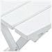 Tavolo Da Giardino Pieghevole 45,5x38,5x50cm Bianco - Foto miniatura 5