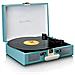 Giradischi con Trasmissione a Cinghia TT-110 33 45 e 78 Giri / min con AUX e Bluetooth Colore Blu / Bianco - Foto miniatura 1