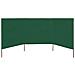 Paravento A 3 Pannelli In Tessuto 400x80 Cm Verde - Foto miniatura 2