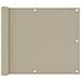 Paravento Balcone Beige 75x500 cm in Tessuto Oxford - Foto miniatura 1