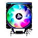 Dissipatore ad aria ICY-4HLA - Skt universale, 150W TDP, 4 HP, ventola 12cm, full black, ARGB - Foto miniatura 2