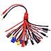19-in-1 Banana Plug Rc Caricatore Lipo Adattatore Cavo Imax / b6 / b6ac / trx / jst / futaba / t-plug / xt60 / ec3 / ec5 / hxt4mm / tamiya / traxxas Per Rc Auto Elicotteri Quadricotteri Dji - Foto miniatura 1