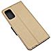 Maxy Custodia Book Orizzontale Silicone Case Per Samsung Galaxy A03s A037 Gold-black - Foto miniatura 3