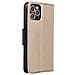 Maxy Custodia Book Orizzontale Silicone Case Per Samsung Galaxy A03s A037 Gold-black - Foto miniatura 4