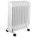 Radiatore Ad Olio Elettrico 11 Elementi 3 Livelli Di Potenza Termostato 2500w Colore Bianco - Foto miniatura 6
